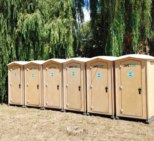 Sanitario WC portátil seco ecológico compostaje de madera para eventos
