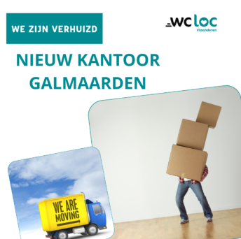 Aankondiging van de Verhuizing van het WC Loc Vlaanderen Kantoor
