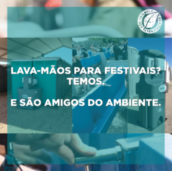 Lava-mãos para festivais? Temos. E são amigos do ambiente.