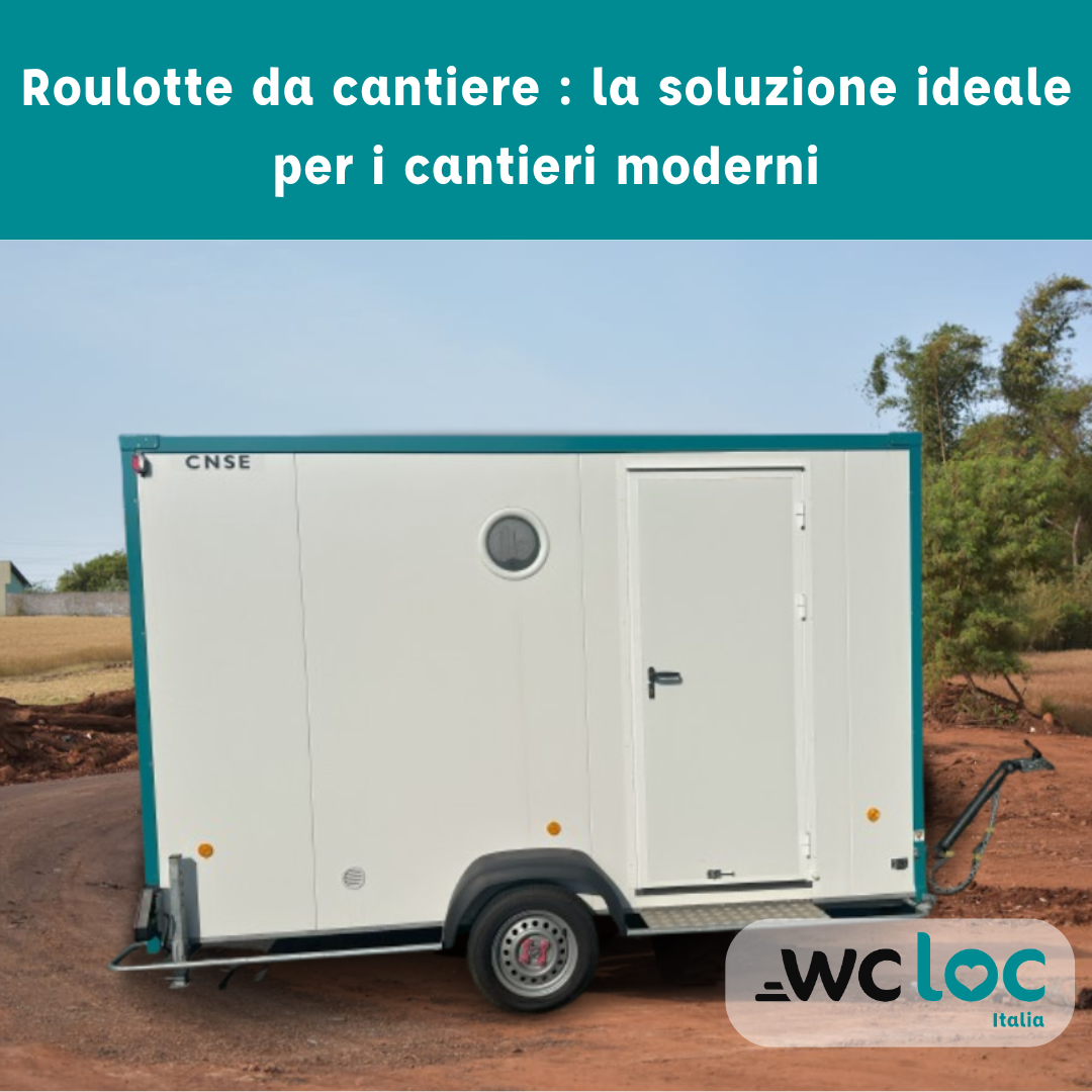 Una roulotte da cantiere è una struttura mobile su ruote, progettata per essere facilmente trasportata e adattata alle necessità del cantiere.